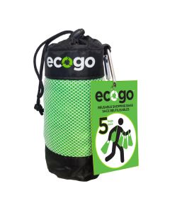 Gloco Accents ECO-BAG-05 Reusable Shopping Bags Set of 5 W/Pouch