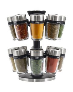 Cole & Mason H121808SS Carrousel Spice Jars 16pc Set