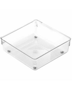 InterDesign 52630 Linus Drawer Organizer 6.4"x 6.4"x 2" Clear