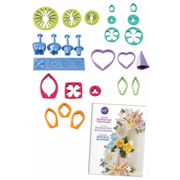 Kitchen s choice Wilton 2109 0054 Gum Paste Fondant Flower Cutter Set 26pcs Kitchen Supplies Accessories Montreal