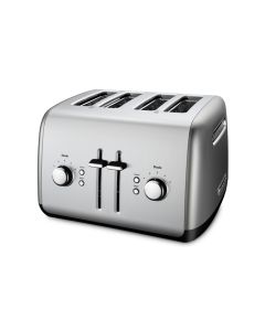 KitchenAid 4-Slice Toaster with Manual High-Lift Lever KMT4115CU Silver