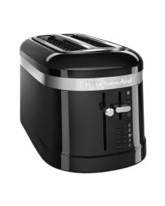 4 Slice Long Slot Design Toaster with High-Lift Lever Onyx Black